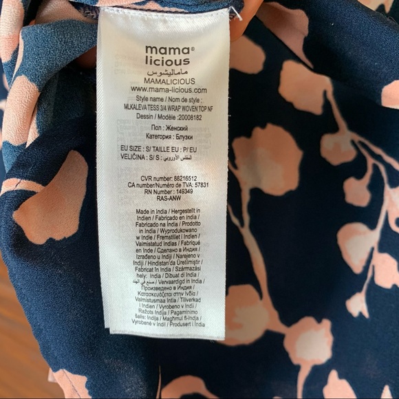 LAST CHANCE MAMALICIOUS MATERNITY wrap blouse S - Picture 8 of 10